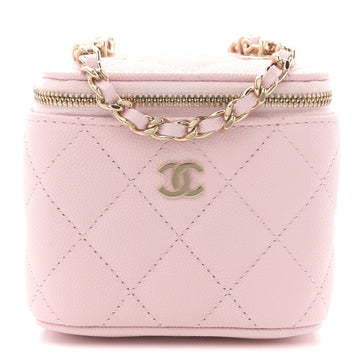 Chanel Caviar Quilted Mini Vanity Case