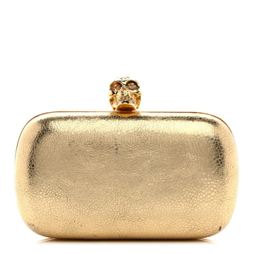 Alexander Mcqueen Metallic Nappa Skull