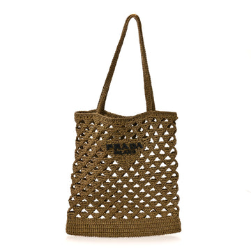 Prada Yarn Raffia Effect Embroidered