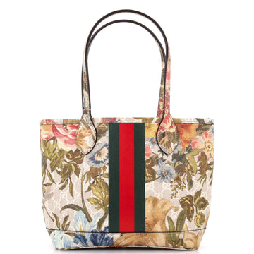 Gucci Ophidia Tote Water Flora Gg Coated