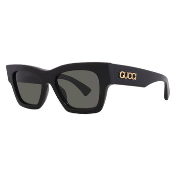 Gucci Grey Square Ladies Sunglasses 52