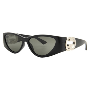 Gucci Grey Cat Eye Ladies Sunglasses 55