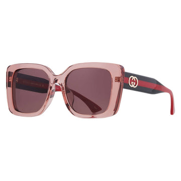 Gucci Violet Square Ladies Sunglasses 55