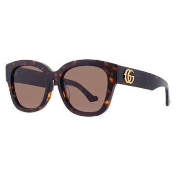 Gucci Grey Square Ladies Sunglasses 54