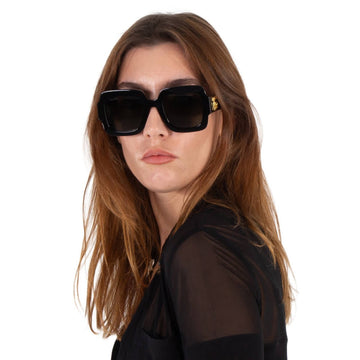 Gucci Grey Square Ladies Sunglasses 50
