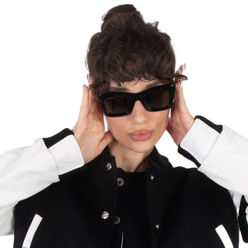 Gucci Grey Square Ladies Sunglasses 50