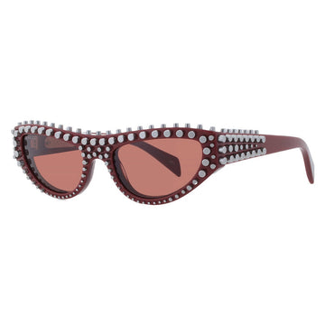 Gucci Brown Cat Eye Ladies Sunglasses 55
