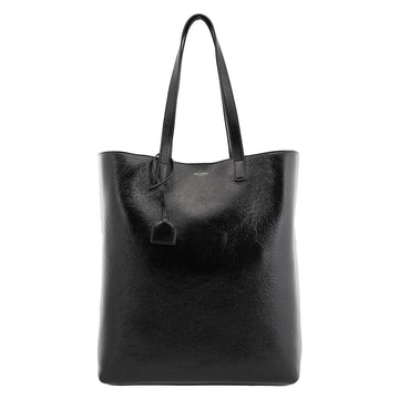 Saint Laurent Crinkled-Leather Bold Tote