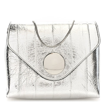 Khaite Metallic Eelskin Bobbi Bag Silver
