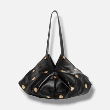 Versace Women Black Protea Studded