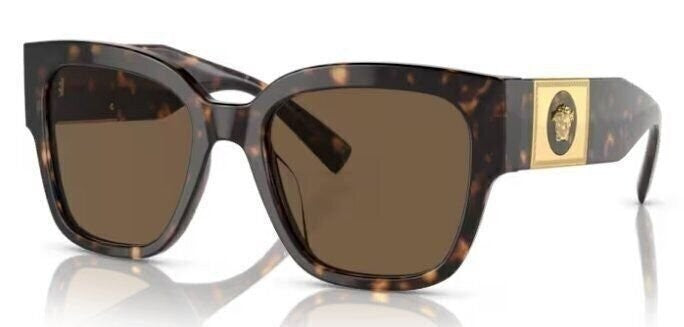 Versace Ve 54Mm Havana Square Sunglasses
