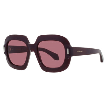 Ferragamo Burgundy Square Ladies