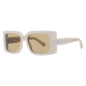 Ferragamo Brown Square Ladies Sunglasses