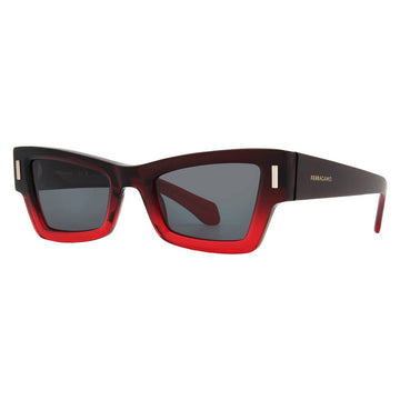 Ferragamo Grey Cat Eye Ladies Sunglasses