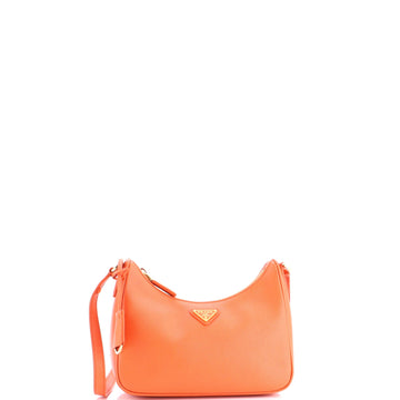 Prada Re-Edition Hobo Saffiano Leather