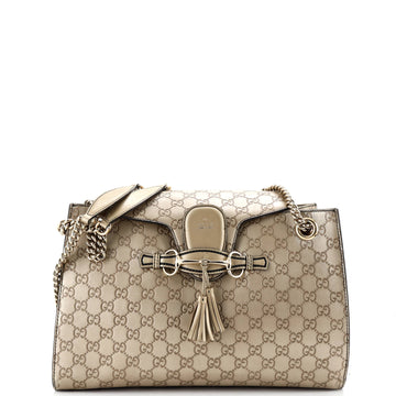 Emily Chain Flap Shoulder Bag Guccissima
