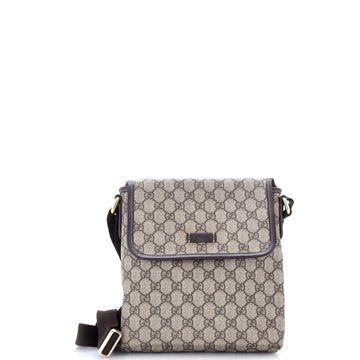 Gucci Flap Messenger Gg Coated Canvas
