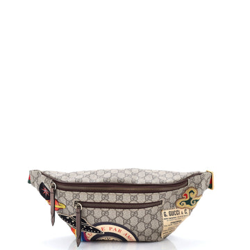 Gucci Courrier Zip Belt Bag Gg Coated