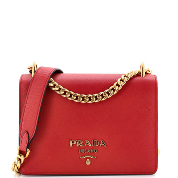 Prada Chain Flap Bag Saffiano Leather