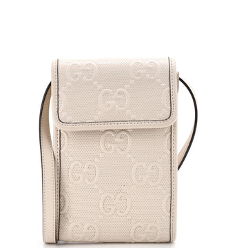 Gucci Flap Crossbody Bag Gg Embossed