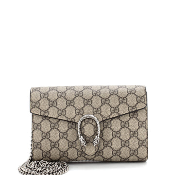 Gucci Dionysus Chain Wallet Gg Coated