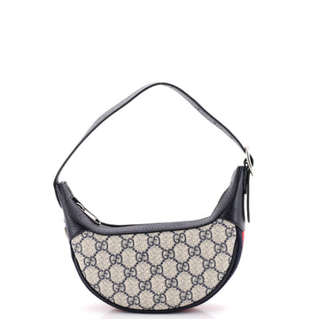 Gucci Ophidia Half Moon Bag Gg Coated