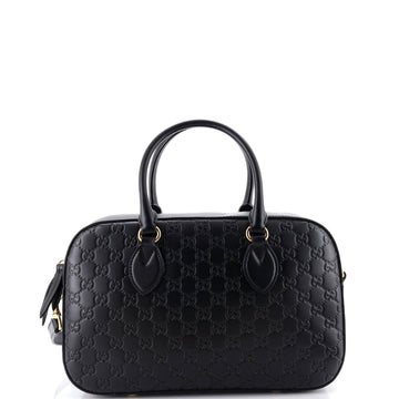 Signature Boston Bag Guccissima Leather