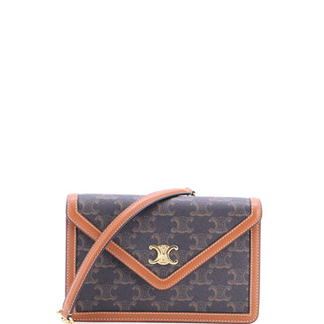 Celine Triomphe Envelope Flap Wallet On