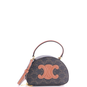 Celine Half Moon Case Triomphe Coated