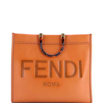 Fendi Sunshine Shopper Tote Leather
