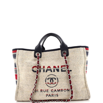 Chanel Deauville Tote Canvas Medium