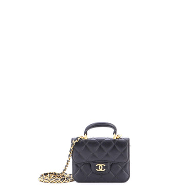 Chanel Top Handle Flap Coin Purse With