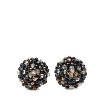Chanel Vintage Earrings Silver-Tone
