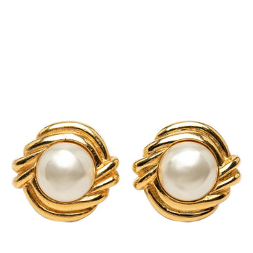 Chanel Clip-On Earrings Pearl