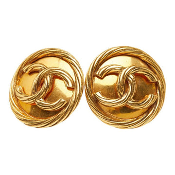 Chanel Cc Logo Clip-On Earrings Metal