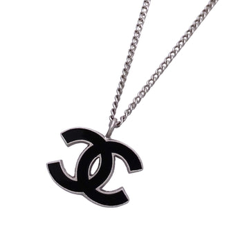 Chanel Cc Logo Pendant Necklace Metal