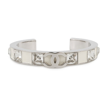 Chanel Cc Logo Bracelet Silver-Tone