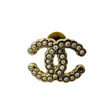Chanel Cc Logo Single Earring Gold-Tone