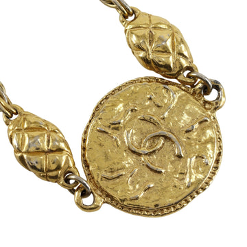 Chanel Cc Logo Pendant Necklace Metal