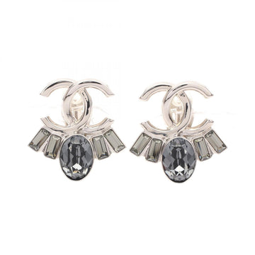 Chanel Cc Logo Clip-On Earrings Sterling