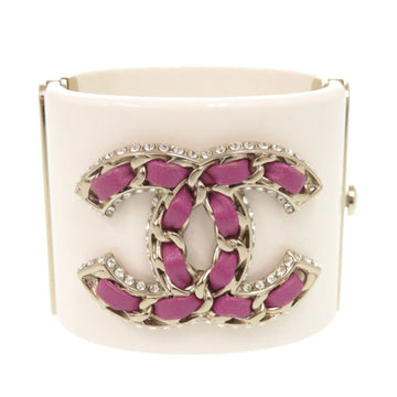 Chanel Cc Logo Bracelet Gold-Tone Metal