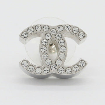 Chanel Cc Logo Single Earring Silver-