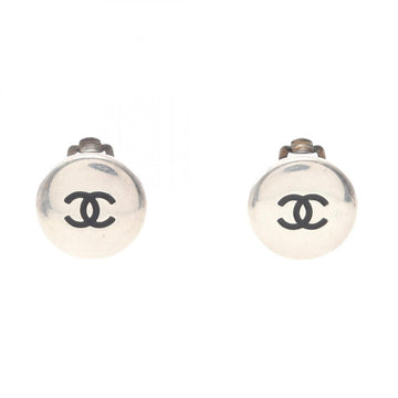 Chanel Cc Logo Clip-On Earrings Sterling