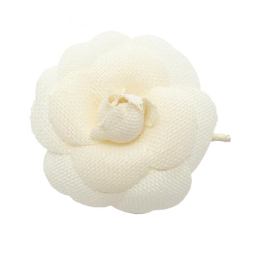 Chanel Camellia Corsage Brooch White