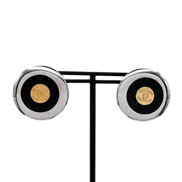 Chanel Earrings Silver-Tone Metal