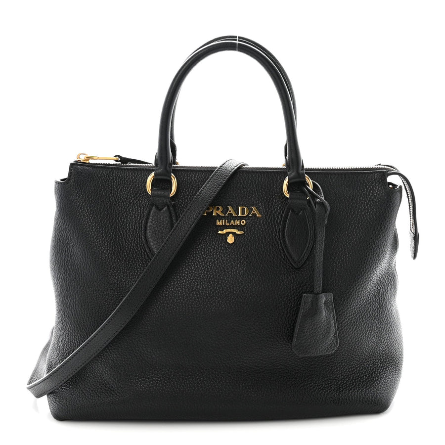 Prada Vitello Phenix Tote Black