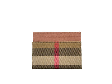 Burberry Sandon Canvas Check Card Case
