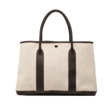 Hermes Garden Party Tote Toile And