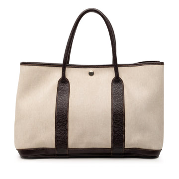 Hermes Garden Party Tote Toile And