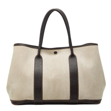 Hermes Garden Party Tote Toile And